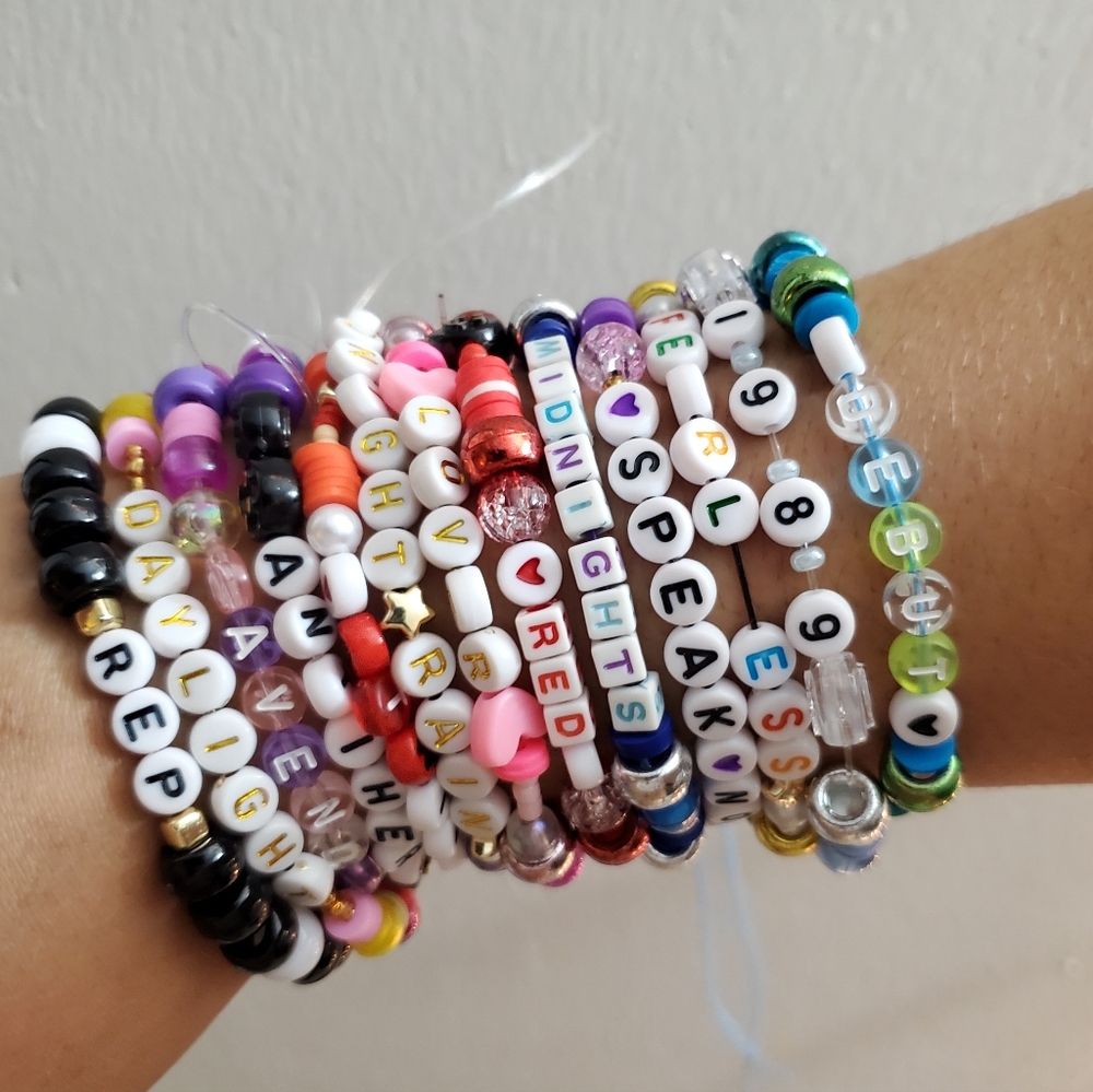 Eras tour bracelets Taylor Swift Friendship Set of 10